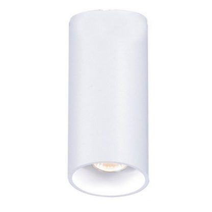 biała lampa sufitowa nowoczesna tuba