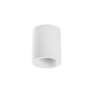 biała lampa sufitowa nowoczesna tuba do sypialni