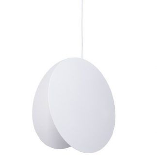 biała nowoczesna lampa wisząca do jadalni