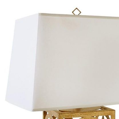 Biały klasyczny abażur lampy stołowej do salonu