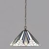 geometryczna lampa wisząca biel zieleń fiolet