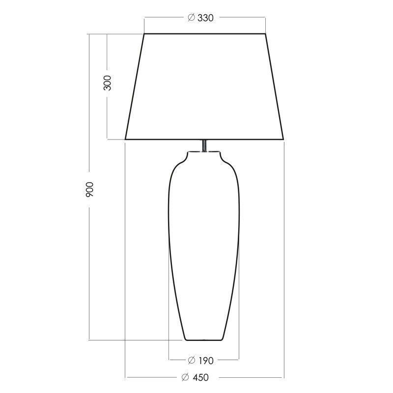 Lampa stołowa Alhambra - kolor złoty, Czarny - L209162227