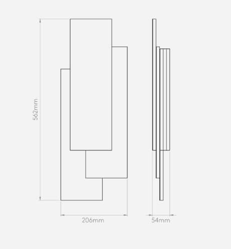 Kinkiet Edge - kolor biały - 1352001