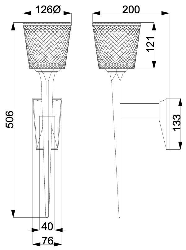 Kinkiet Verity - kolor złoty - BATH/VERITY PG