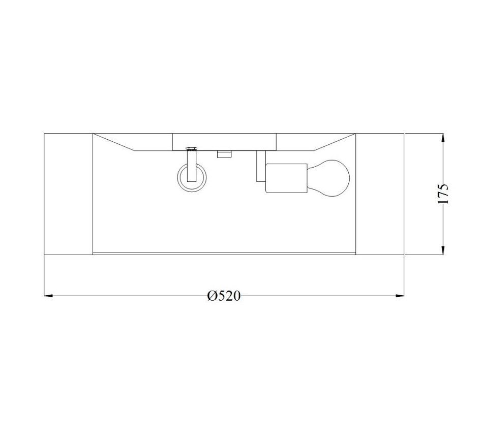 Plafon Bergamo - kolor Szary - MOD617CL-04GR