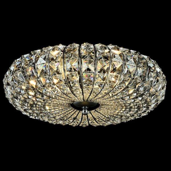 Plafon Broche - kolor srebrny, transparentny - DIA902-04-N