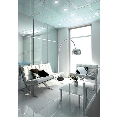 Lampa podłogowa Cosmo - kolor połysk, srebrny - 4917