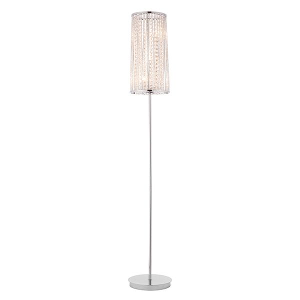Lampa podłogowa Sophia - kolor srebrny - 76723