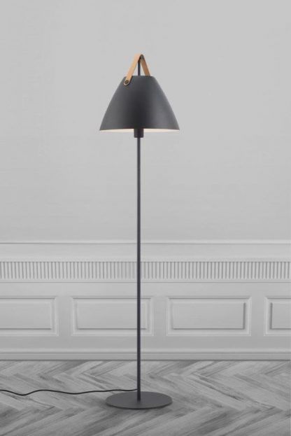 Lampa podłogowa Strap  - kolor Czarny - 46234003