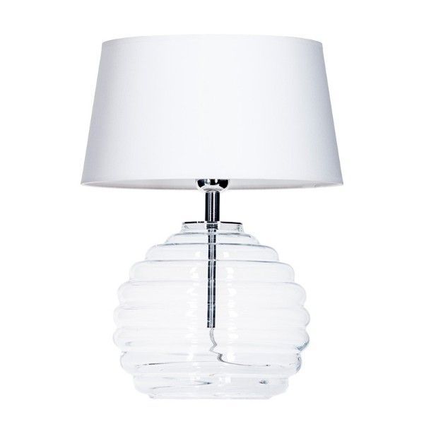 Lampa stołowa Antibes - kolor biały, transparentny - L216081501