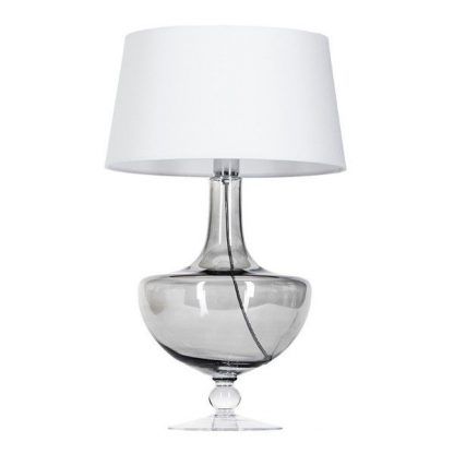 Lampa stołowa Oxford  - kolor biały, transparentny, Szary - L048311501