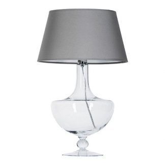 Lampa stołowa Oxford  - kolor transparentny, Szary - L048051223