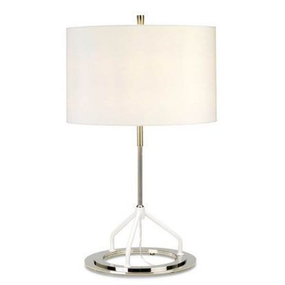 Lampa stołowa Vicenza - kolor biały, srebrny - VICENZA/TL WPN