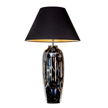 lampa stołowa w stylu nowojorskim czarny abażur