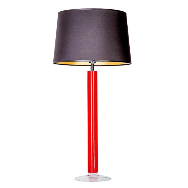 Lampa stołowa Fjord - kolor połysk, Czarny, Czerwony - L207365227