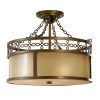 Lampa sufitowa Justine  - kolor beżowy, brązowy - FE/JUSTINE/SF