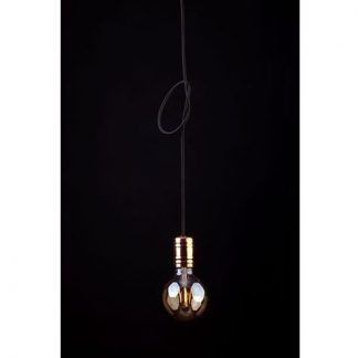 Lampa wisząca Cable  - kolor miedź, Czarny - 9747