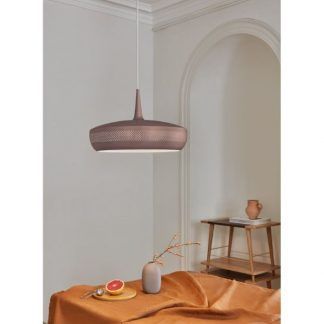 Lampa wisząca Clava Dine Umbra - kolor brązowy, Czerwony - 2303