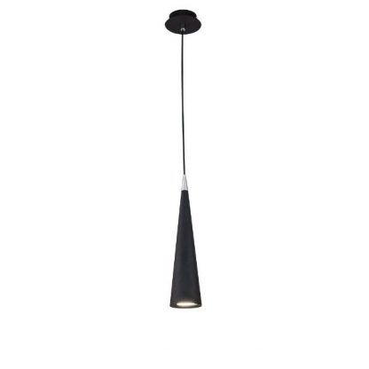 lampa wisząca czarny stożek nowoczesna do salonu