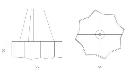 Biała lampa Big Star - Gie El Home - geometryczny klosz