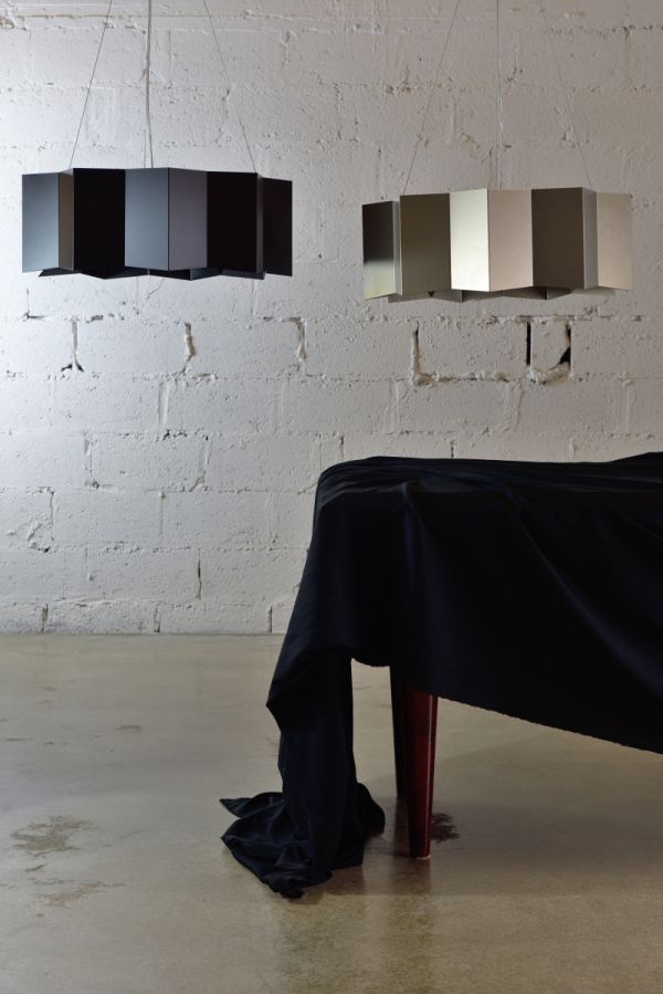 Czarna lampa Big Star - Gie El Home - geometryczny klosz