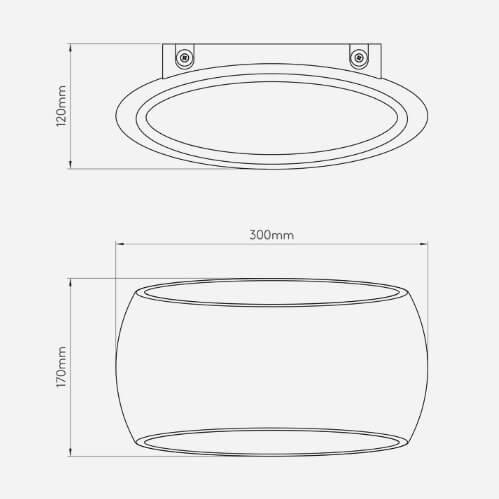 Kinkiet Aria - kolor biały - 1300001