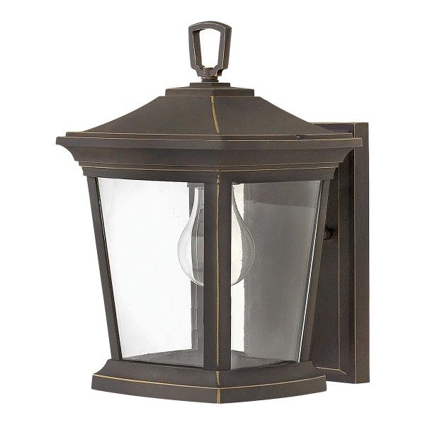 Ciemnobrązowa lampa ścienna zewnętrzna