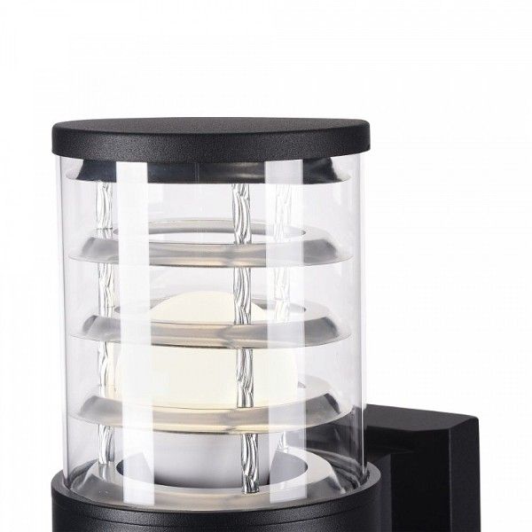 Kinkiet Bronx - kolor transparentny, Czarny - O576WL-01B