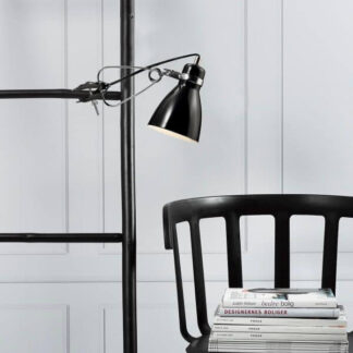 czarny kinkiet do salonu zaczep na klips