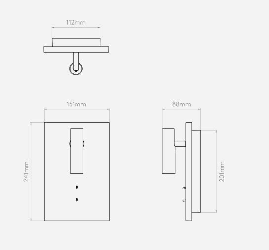Kinkiet Edge - kolor biały - 1352018