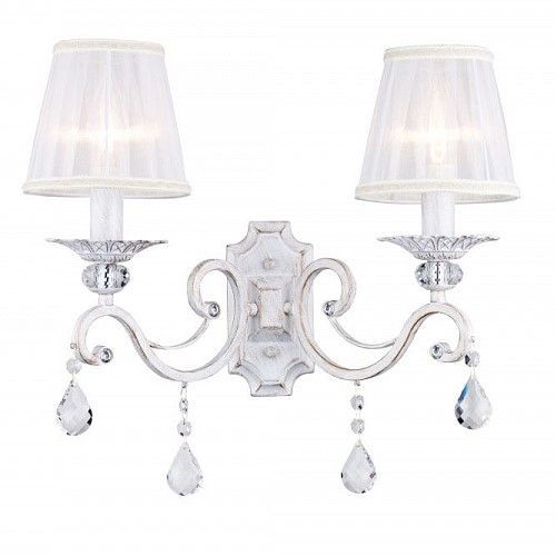 Kinkiet Grace - kolor biały, złoty - ARM247-02-G