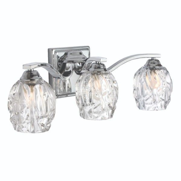 Kinkiet Kalli - kolor srebrny, transparentny - FE/KALLI3 BATH