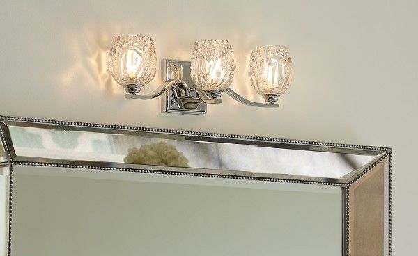 Kinkiet Kalli - kolor srebrny, transparentny - FE/KALLI3 BATH