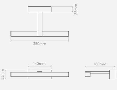 Kinkiet Kashima - kolor srebrny - 1174003