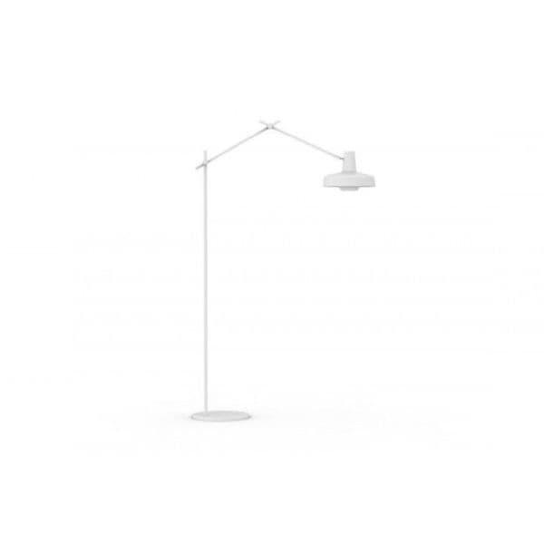 biała lampa podłogowa nowoczesna połamana