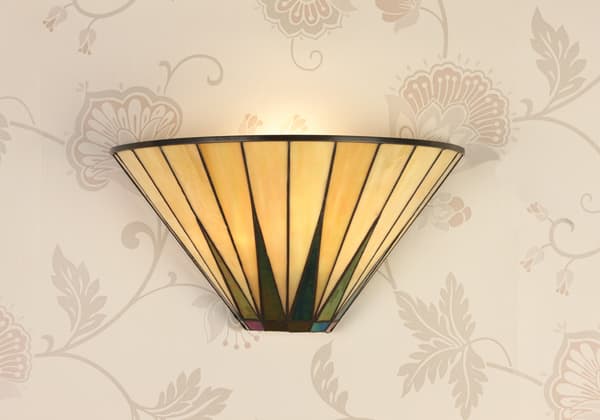 Lampa ścienna Dark Star - Interiors - szklana, beżowa