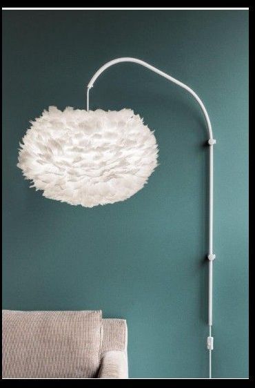 Lampa ścienna na ramieniu Willow - pojedyncze ramie - biała, stalowa