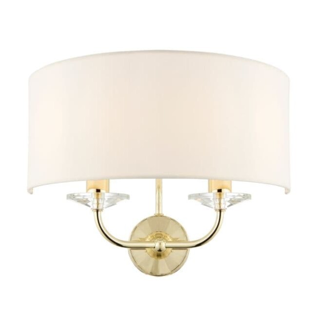 Lampa ścienna Nixon - Endon Lighting - złota, biała