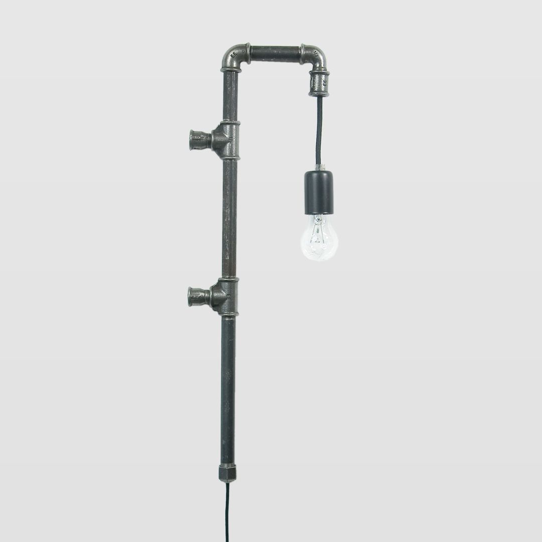 Lampa ścienna Wand - czarne rurki