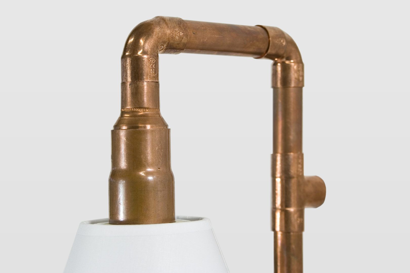 Lampa ścienna Wand - podstawa z rurek, biały abażur