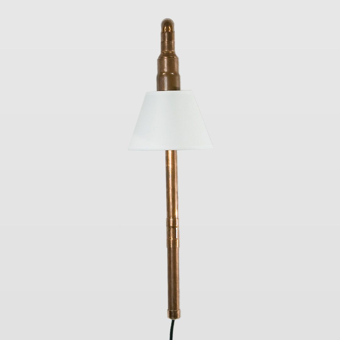 Lampa ścienna Wand - podstawa z rurek, biały abażur