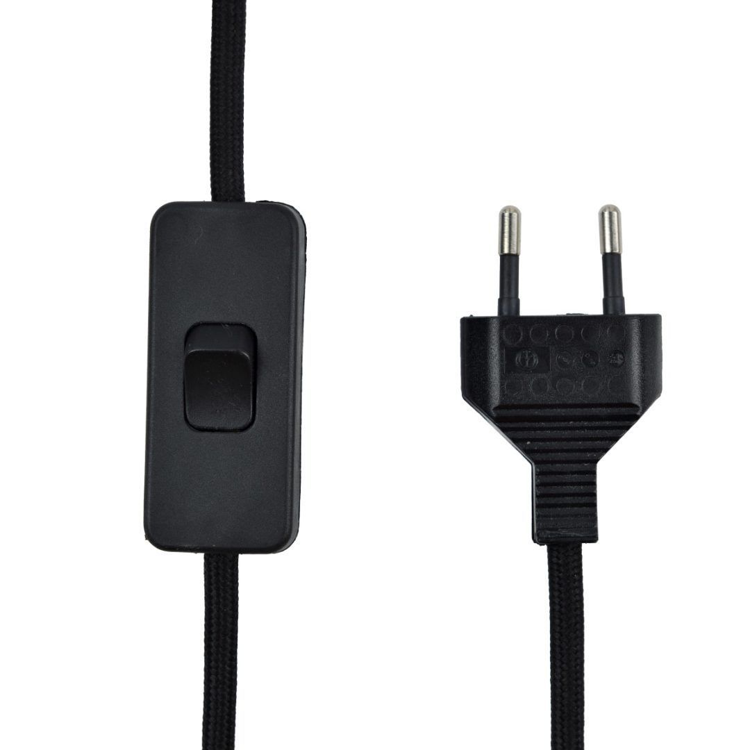 Lampa ścienna Wand - stalowa, z rurek, czarna