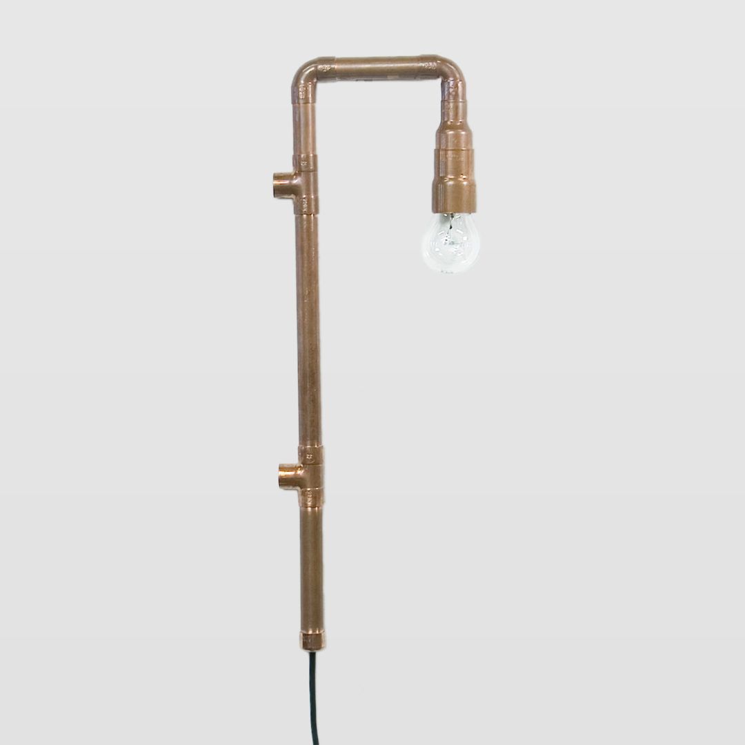 Lampa ścienna Wand - z miedzianych rurek