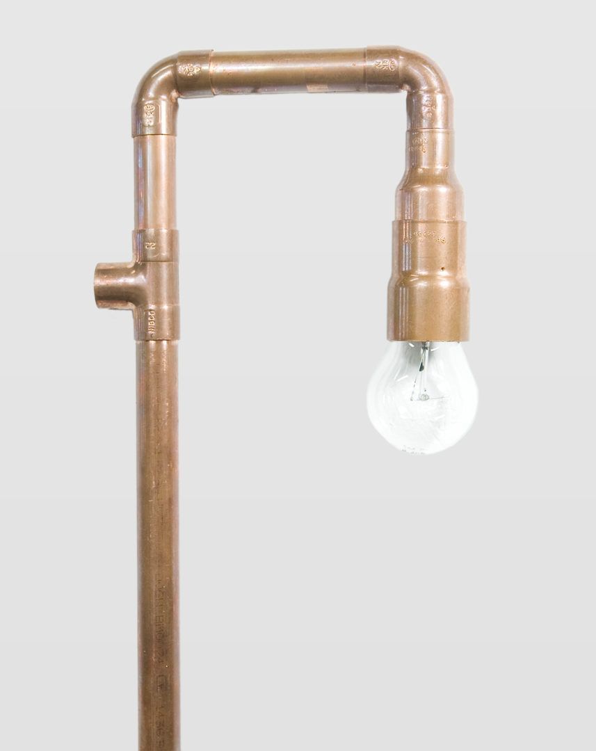 Lampa ścienna Wand - z miedzianych rurek