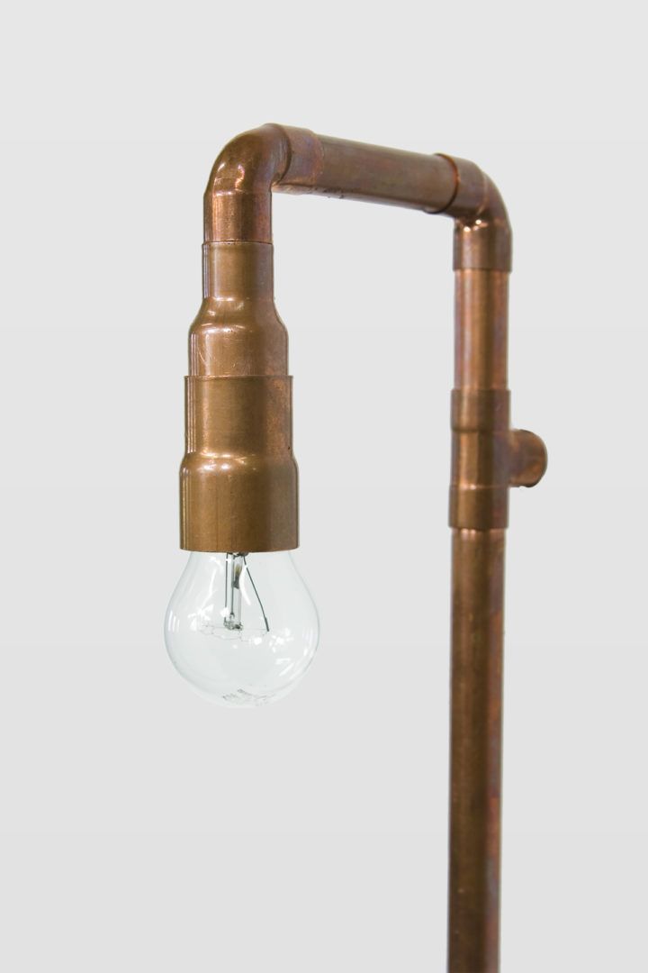 Lampa ścienna Wand - z miedzianych rurek