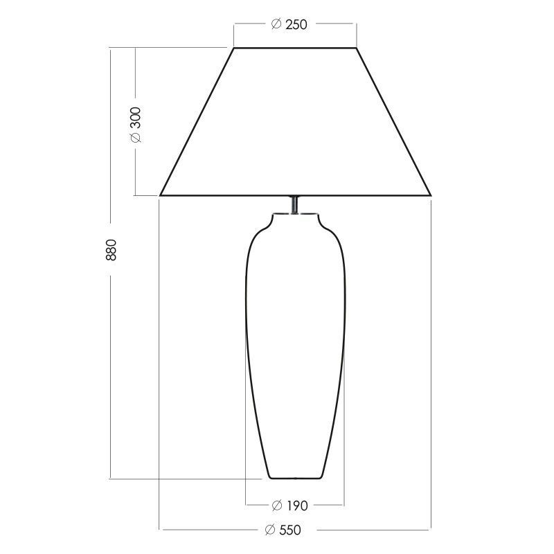 Lampa stołowa Alhambra - kolor złoty, Czarny - L209162325
