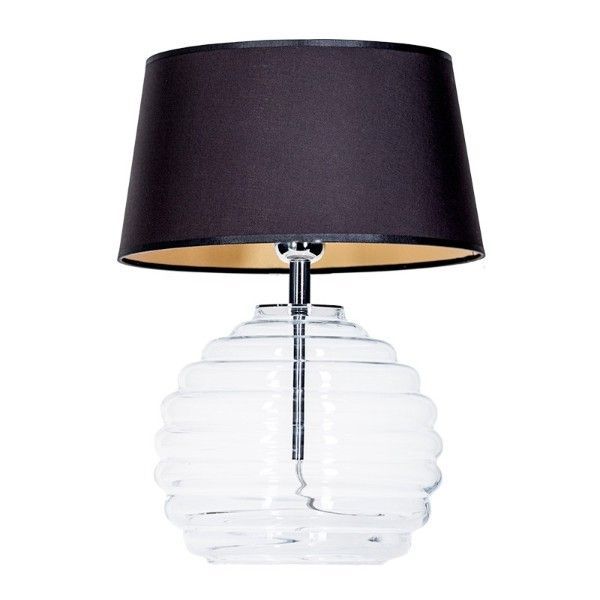 Lampa stołowa Antibes - kolor transparentny, złoty, Czarny - L216081514