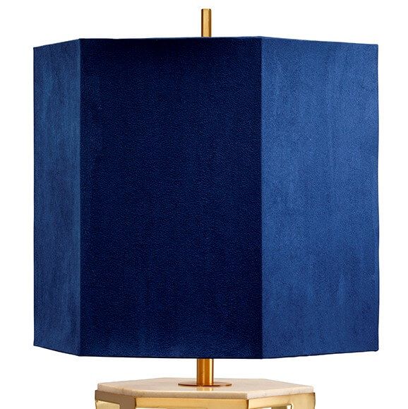 Lampa stołowa Apollo - kolor złoty, Niebieski - APOLLO/TL