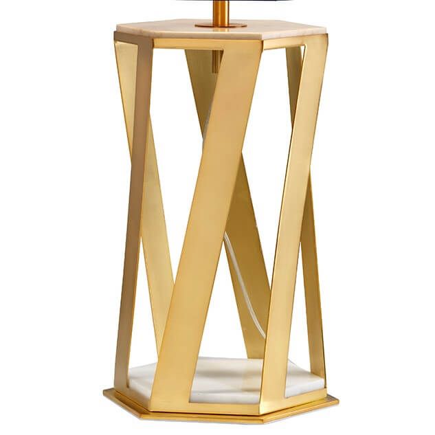 Lampa stołowa Apollo - kolor złoty, Niebieski - APOLLO/TL