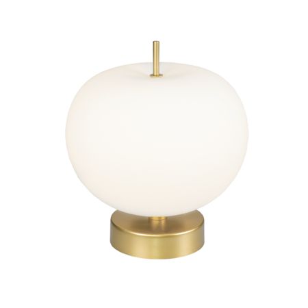 Lampa stołowa Apple - kolor biały, złoty - LA058/T